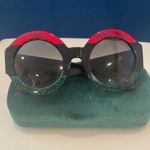 Gucci GG0084S Round Acetate Sunglasses